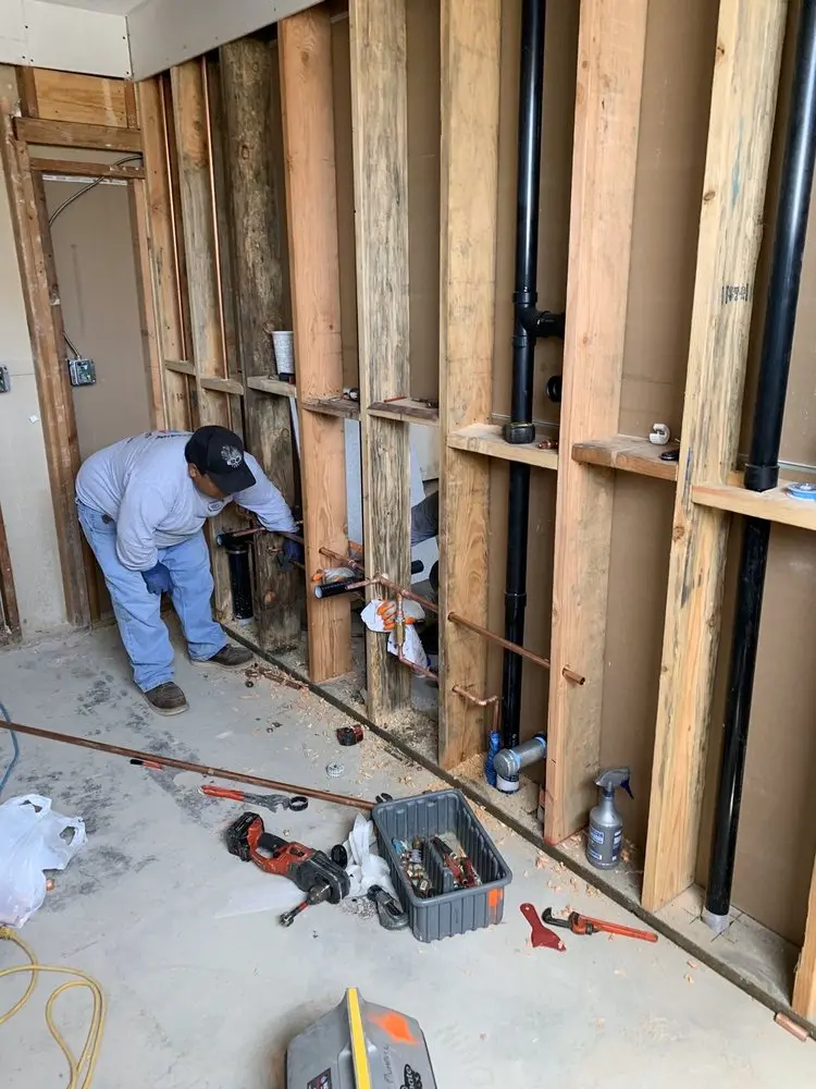 Commercial rough-in plumbing for Gas Line Repair in Mundy